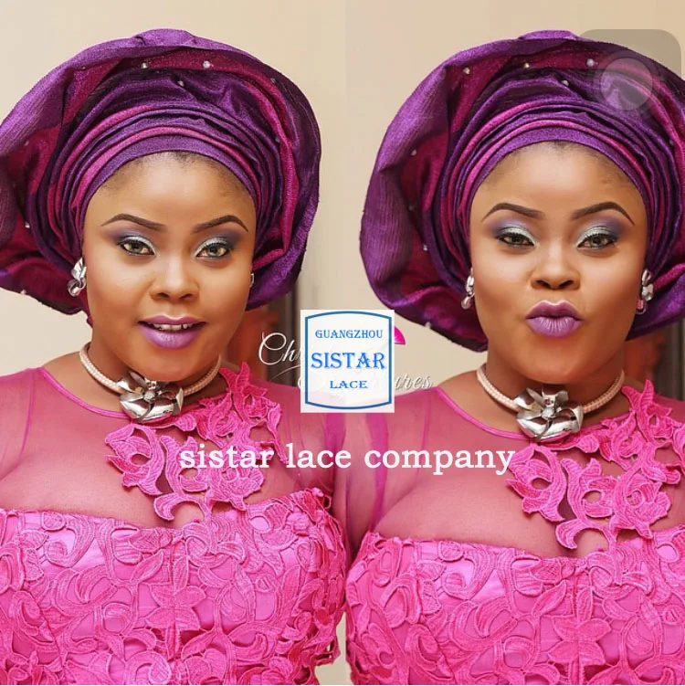 Бесплатная доставка! 2015 высокое качество ХОРОШЕЕ Африканский гипюр кружевной