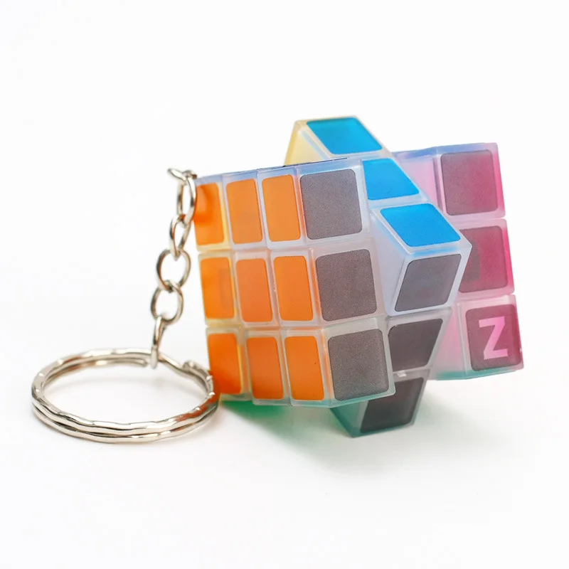 Мини брелок светящийся куб 3 см портативный светящийся в темноте Cubo Magico Neo головоломка Классические игрушки для детей лучшие подарки