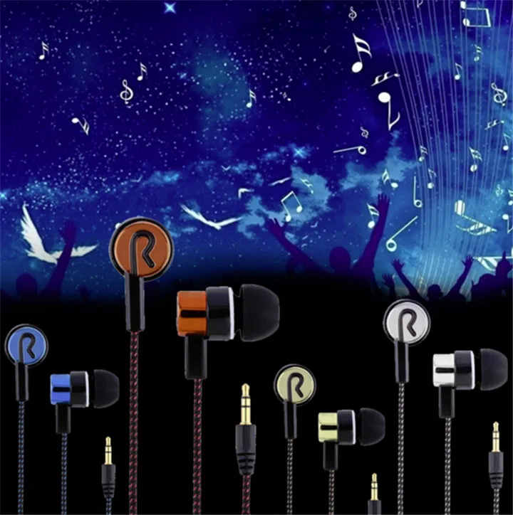 3 5 мм тканого волокна тканевую линию In ear Наушники плотно прилегающие к уху супер