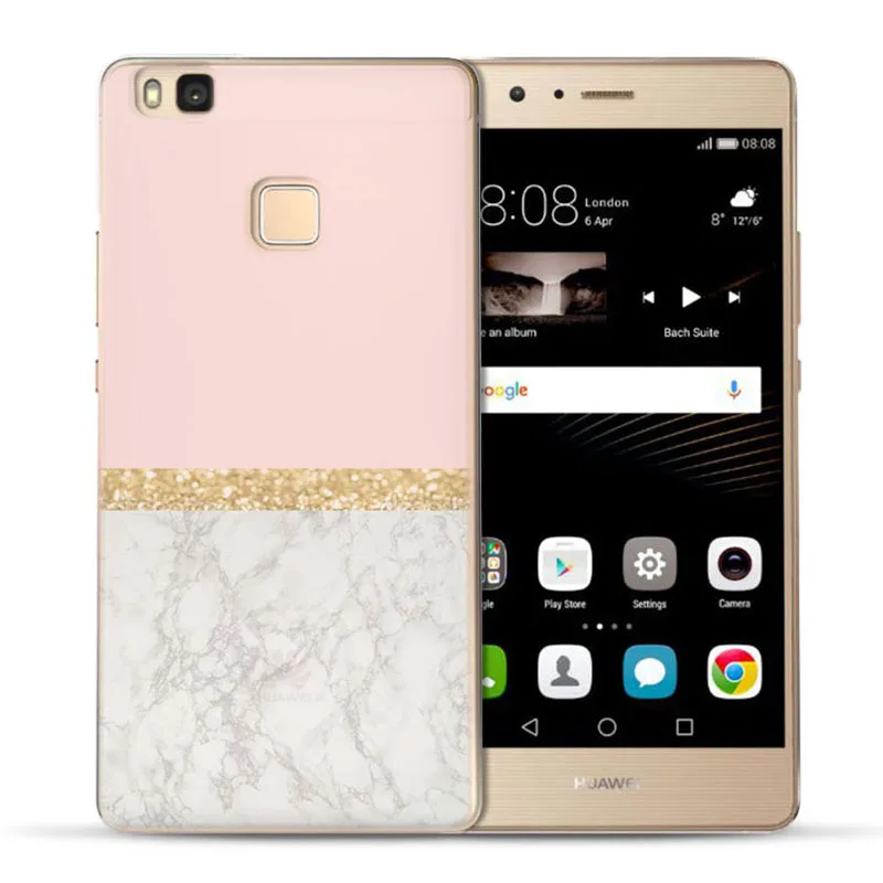 MLCRIYG Soft Phone Case For Huawei P9 Lite/P8 Lite/P10Lite TPU Colorful Marbling Flower Skull Painted Silicone Fundas C073 |