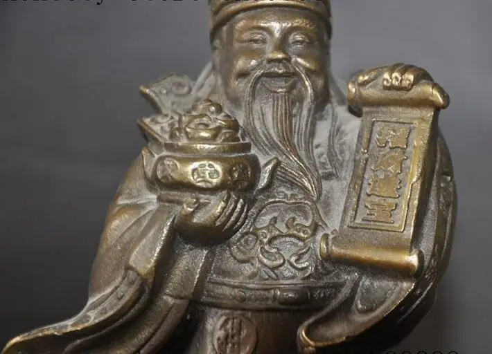 Китайская медь богатство деньги сокровище миска Фортуна маммон Бог богатая