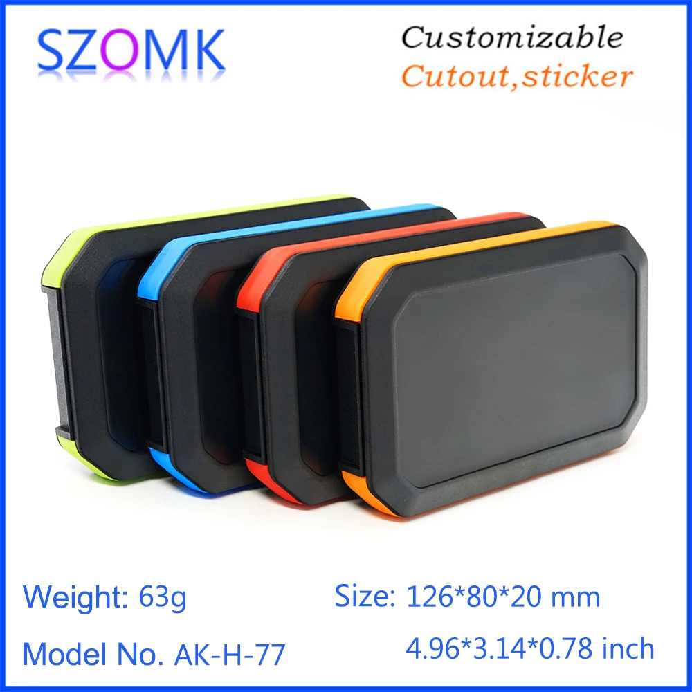 1 шт 126*80*20 мм szomk Дизайн Пластиковый корпус для электроники пластиковая коробка ручной корпус прибора блок управления