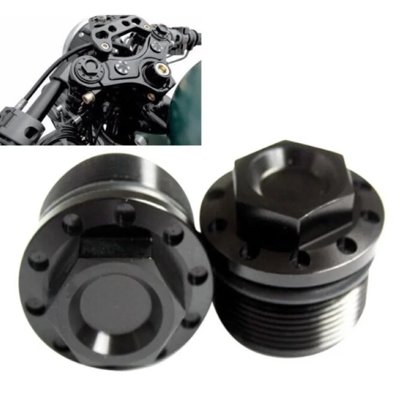 

Motorcycle 39mm Black Anodized Fork Tube Cap Bolt For Harley Sportster 1200 883 XL 1987-2016