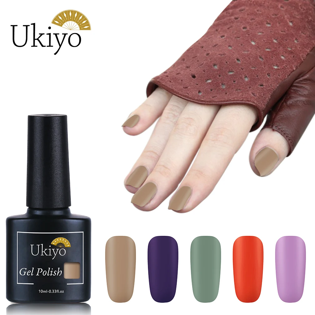 Матовый одношаговый Гель лак для ногтей Ukiyo 10 мл Полупостоянный не требует