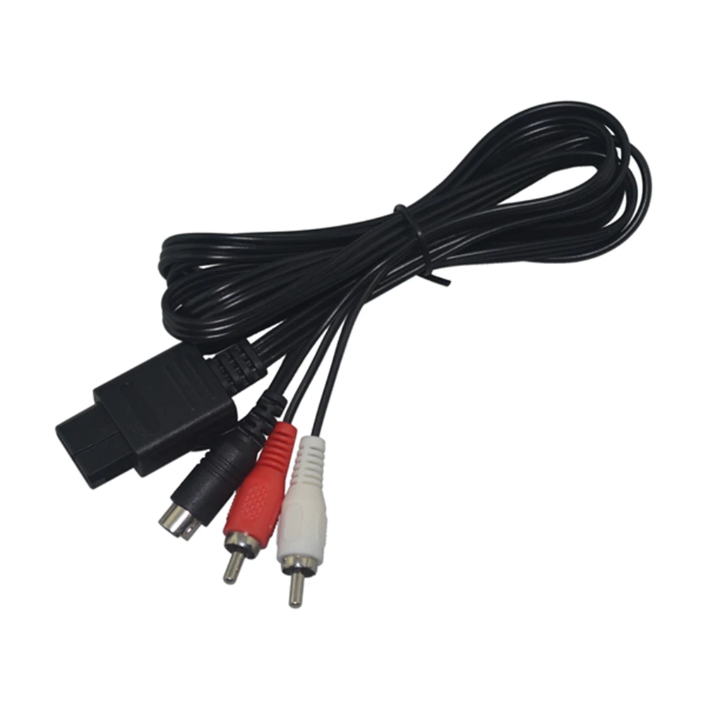 Высококачественный S видео кабель RCA AV шнур для N64 SNES GameCube GC|cord cable|cordcable |