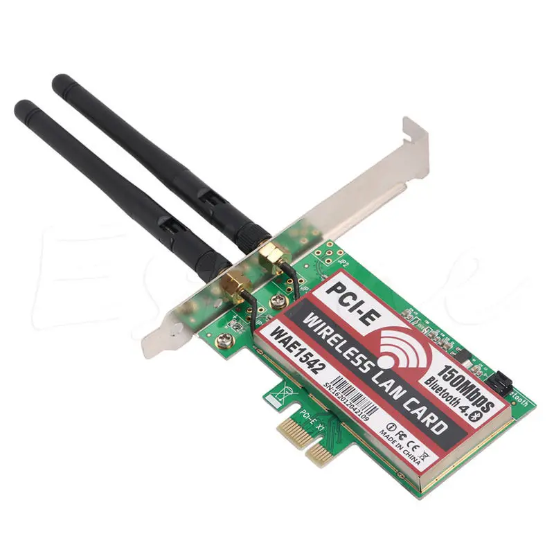 

150M Wireless Bluetooth 4.0 PCI PCI-E Express Card WIFI Network LAN Ethernet NIC C26
