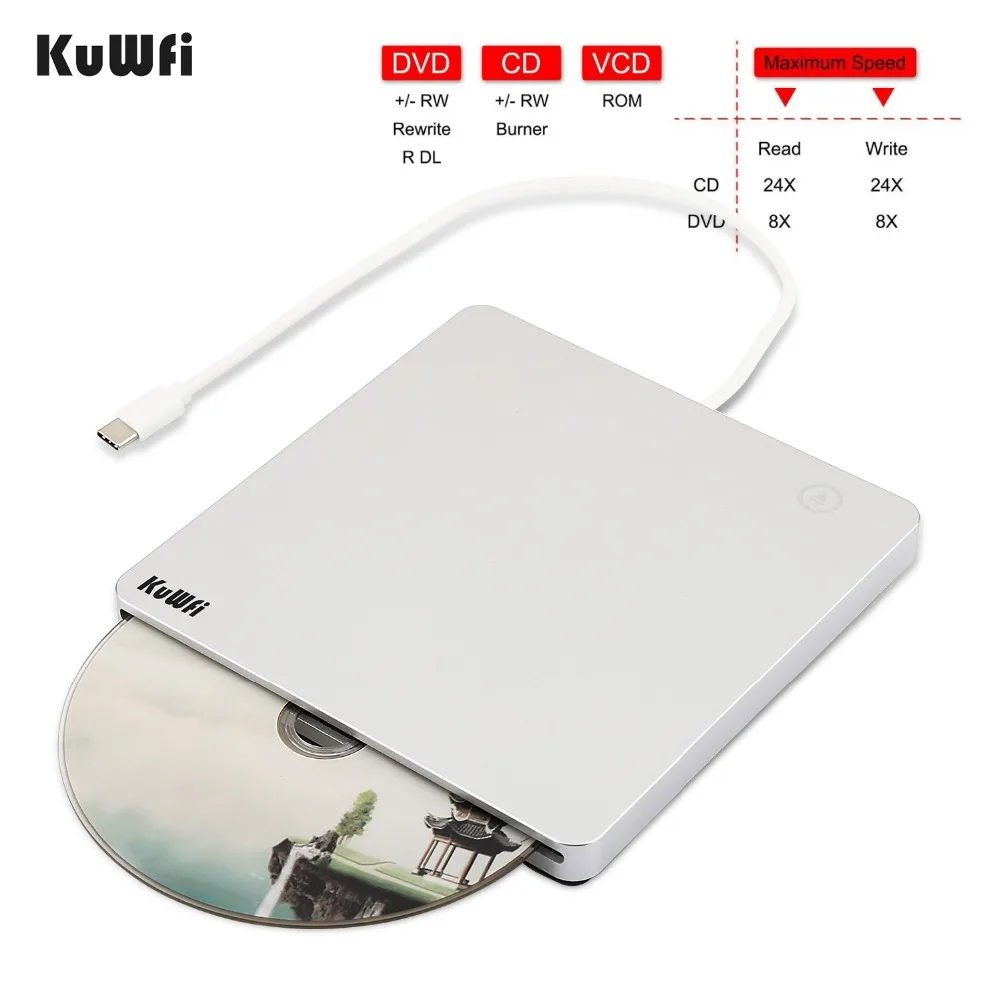 USB C Superdrive Внешний привод горелка DVD CD VCD ридер +/ RW реписатель проигрыватель для