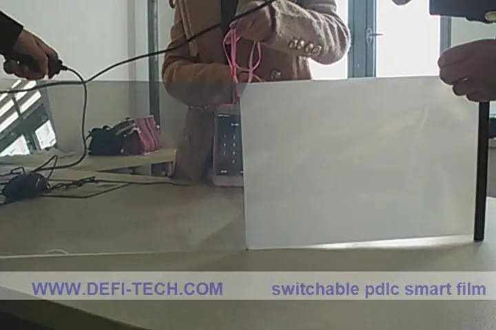 DfLabs PDLC Переключаемый образец смарт пленки составляет около 21 см * 15 или 8 &quot* 5&quot