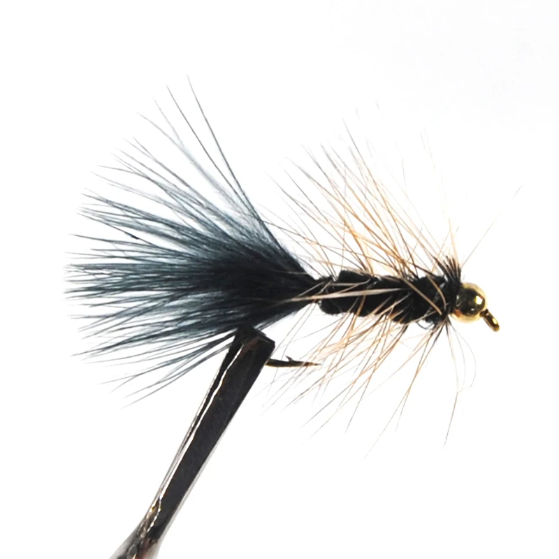 

Bimoo 8PCS #10 Bead Head Streamer Fly Black Green Trout Fly Fishing Baits
