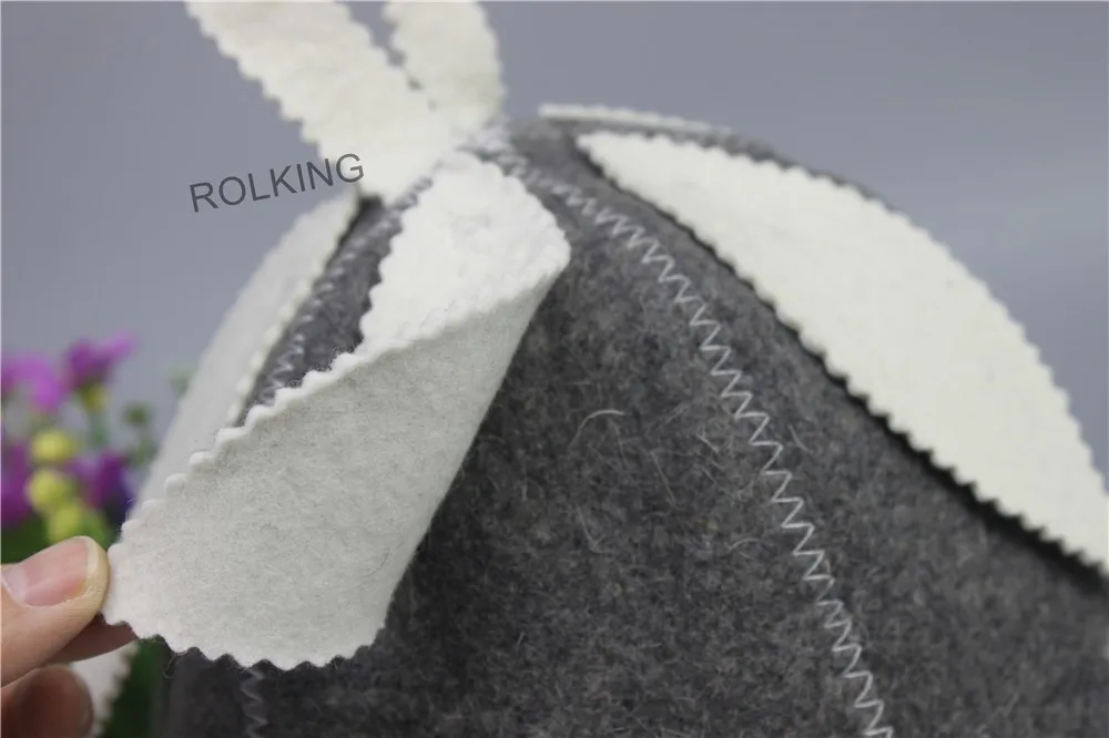 Лучшая цена шерстяные войлочные банные изделия наборы сауны (1 шляпа и 1 перчатки)