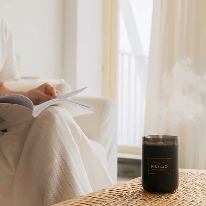 280 мл ультразвуковой увлажнитель воздуха свеча Романтический мягкий светильник