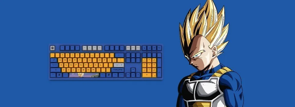 115 ключей/набор оригинальные AKKO Dragon Ball Z PBT Dye сублимационные Чехлы для клавиш для механической клавиатуры сын Goku vegeta OEM профиль