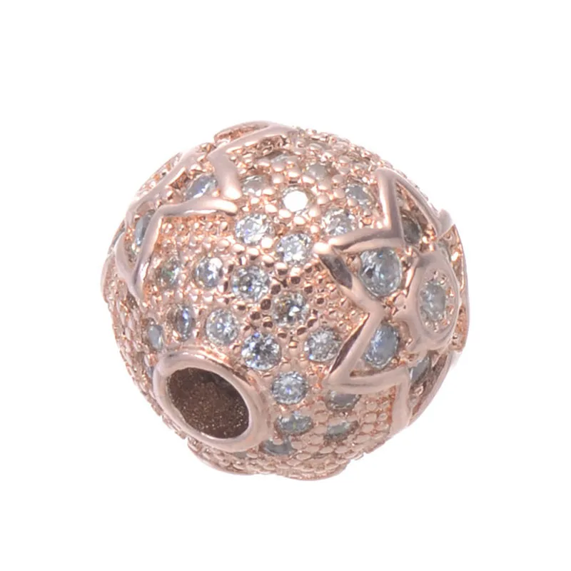 10 мм микро проложить ювелирные изделия Bijoux циркон цветок бусины для изготовления