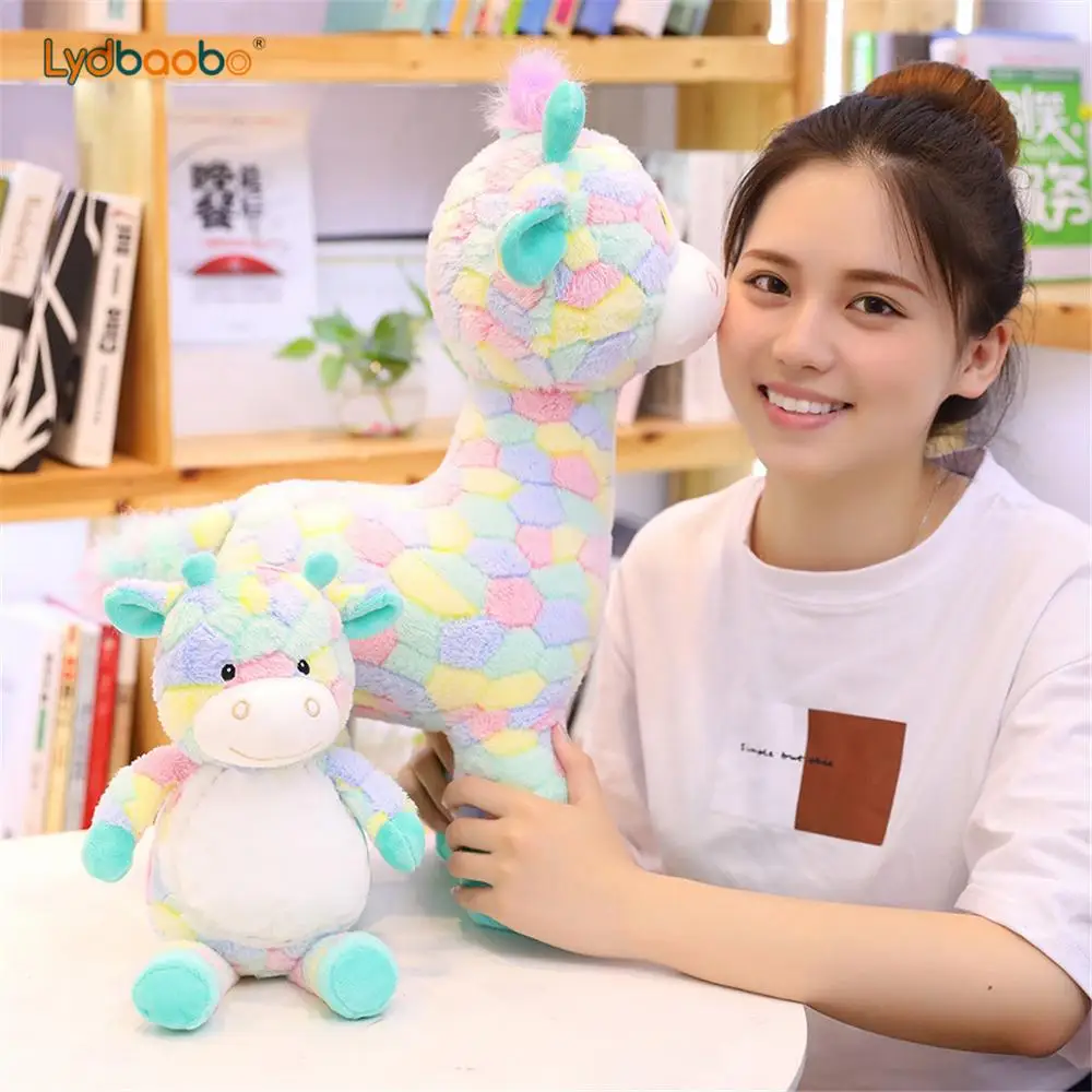 1 шт. 30-90 см Радужный Сика олень плюшевые игрушки милый чучело Кукольный Жираф