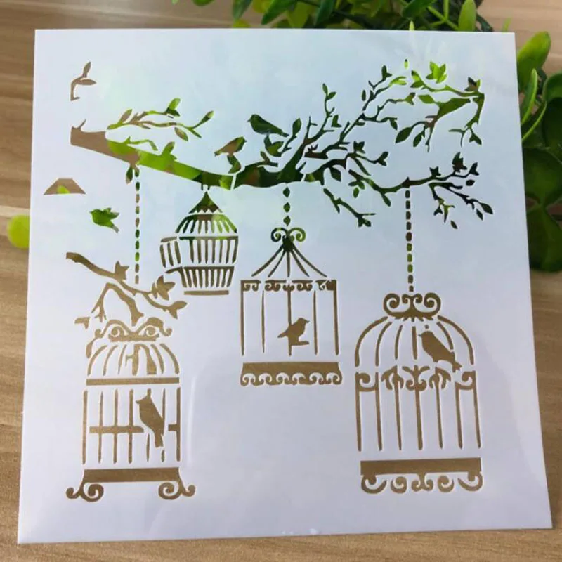 Трафарет с розовым сердцем 9 шт. трафарет ажурной росписью рельефное тиснение