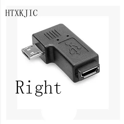 

Переходник Micro USB 2,0 5-контактный штекер-гнездо под углом 90 градусов