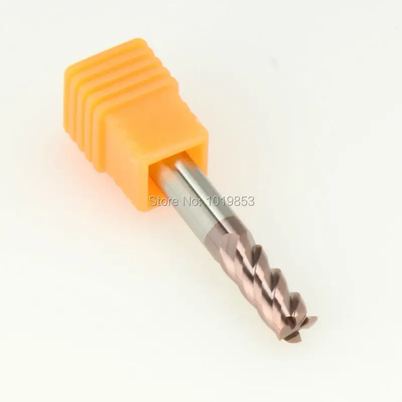5 шт. SLONS S300 6R0.5X6X50L HRC55 Угловые радиальные вольфрамовые карбидные концевые фрезы