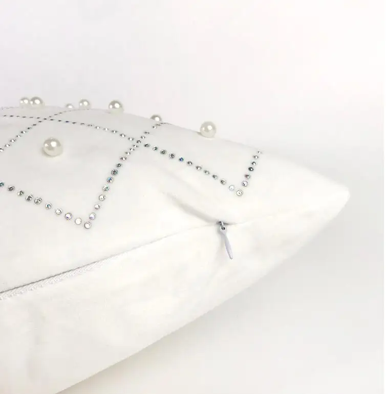 Наволочка с белым жемчугом 45x45 см|Наволочки| |