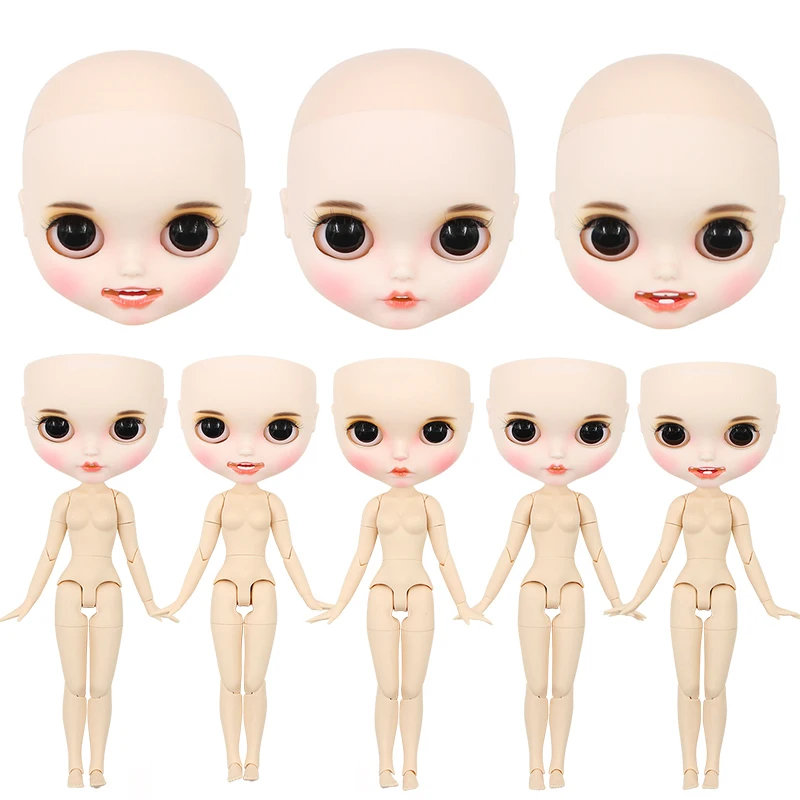 Ледяной DBS Blyth кукла лысый сустав тело подгонянное матовое лицо без волос 1/6
