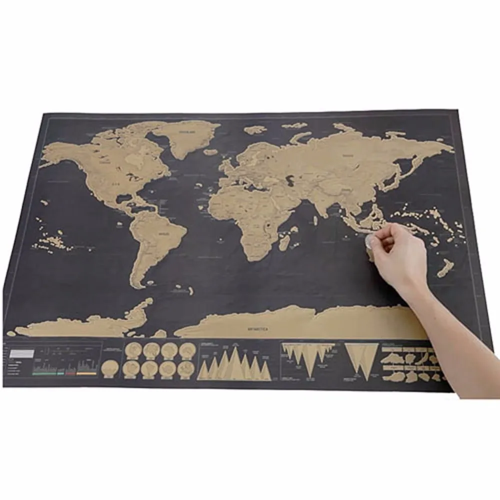 1 шт. модная крутая карта мира для школы и офиса 82,5x59,4 см