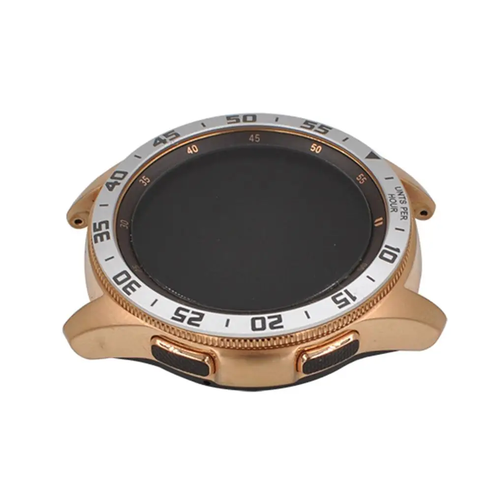 2 предмета в комплекте, для samsung Galaxy Watch 42/46 мм ободок кольцо Клей полное покрытие против царапин Нержавеющая сталь Смарт-часы носимые аксессуары