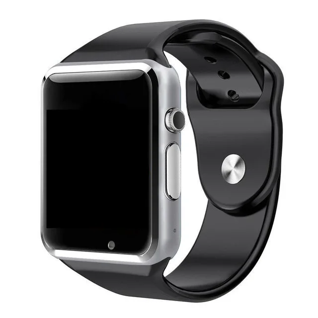Black Silver Новые Bluetooth Смарт-часы для мужчин GT08 с сенсорным экраном большая батарея поддержка TF sim-карты камера для IOS iPhone Android телефон PK A1 - Цвет: Black Silver