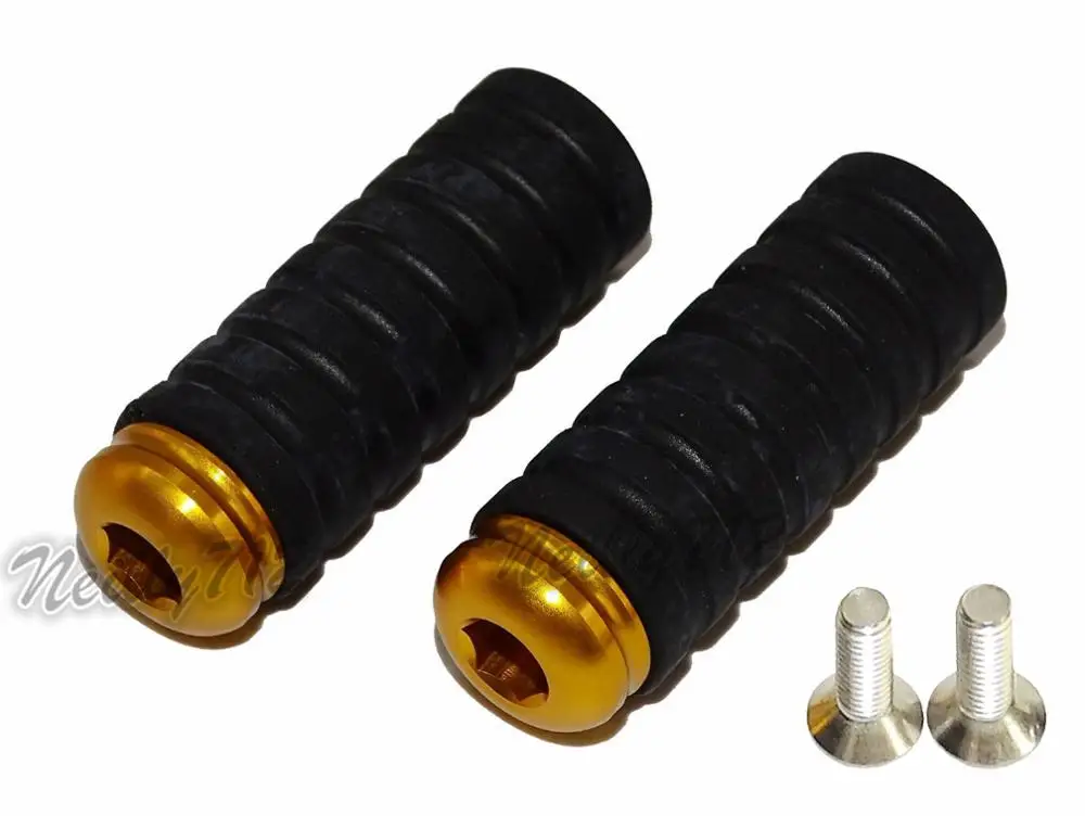 Gold Waase Шестерни сдвиг тормозной рычаг носком колышки toepegs Педали для автомобиля M6 6 мм для Yamaha Suzuki Kawasaki Honda KTM Ducati racing rearset сзади комплект - Цвет: Gold