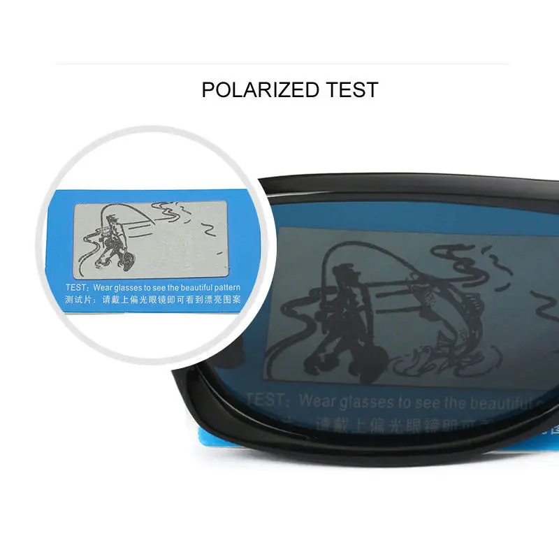 Поляризованные солнцезащитные очки TR90 Рамка Небьющиеся мужские женские Рыбная