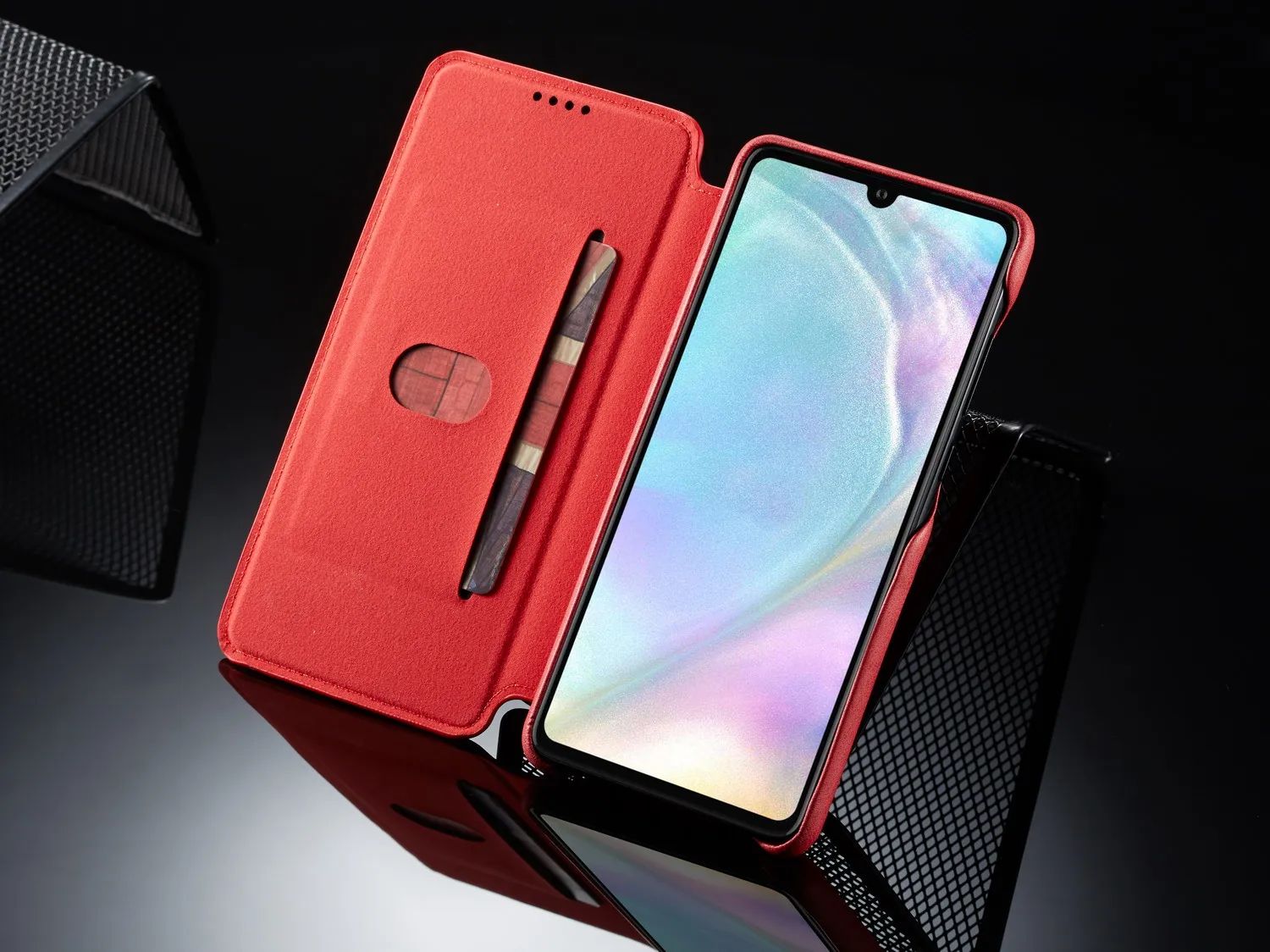Кожаный флип-чехол на магните для huawei P30 P20 Pro P30 Lite с держатель для карт кошелек Чехол huawei P30 P20 чехол для ПК Жесткий Чехол Для Телефона