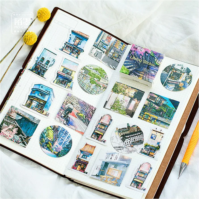 46 шт./упак. путешествия декорации Бумага конверт Европейский Стиль открытка с