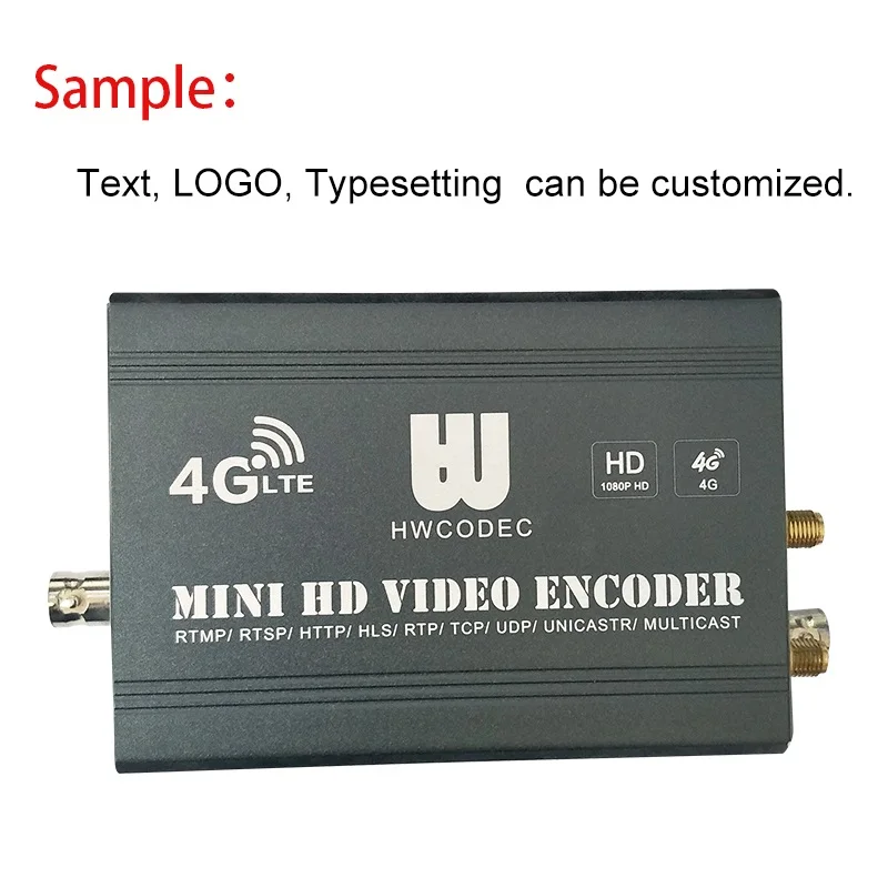 LOGO Customized HWCODEC беспроводной HDMI к Ip живое потоковое кодирование, 4G WiFi 1080P HD видео кодировщик H.264/H.265 HEVC MPEG4 IPTV кодировщик - Цвет: LOGO Customized