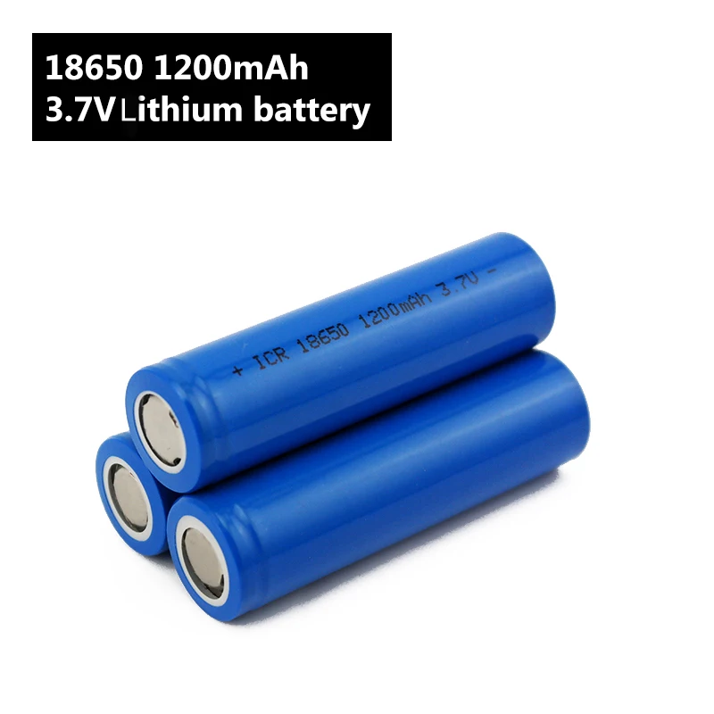 Фонарик 18650 батарея 3,7 V 1200mah литий-ионная аккумуляторная батарея для внешнего аккумулятора/e Bike 18650 батареи(1 шт