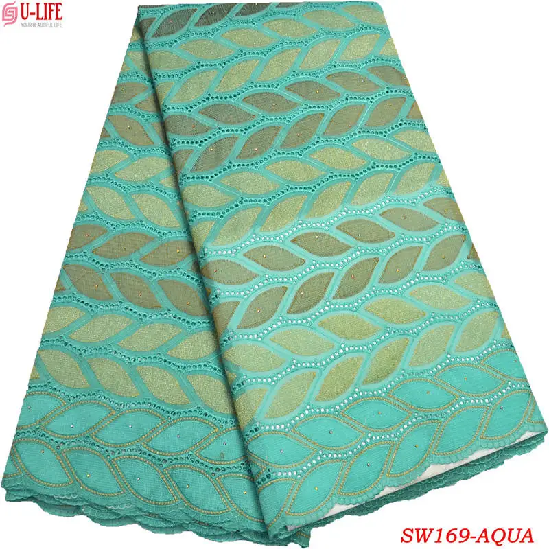 African Swiss Voile Lace High Quality Wedding Dresses Fabric 5 Yards 100% Cotton for women SW-169 | Дом и сад