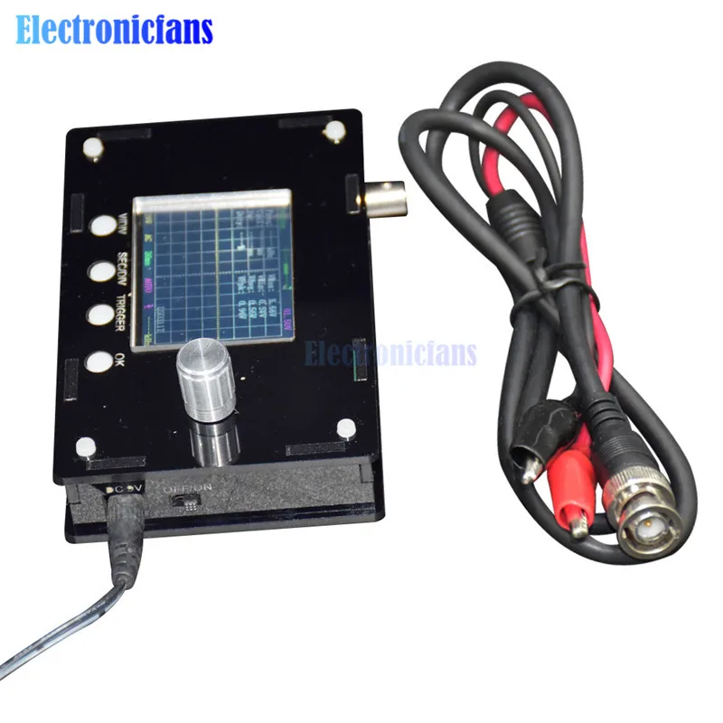 DSO328 2 4 &quotTFT lcd Atmega328p Мини цифровой Ручной осциллограф SMT32 12 бит зонд BNC превышает