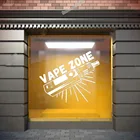 Электронная сигарета зоны Наклейки на стены, окна винил Стикеры Vape магазин паров Vape магазин для покупок с логотипом магазин наклейка высокое качество Водонепроницаемый LC095
