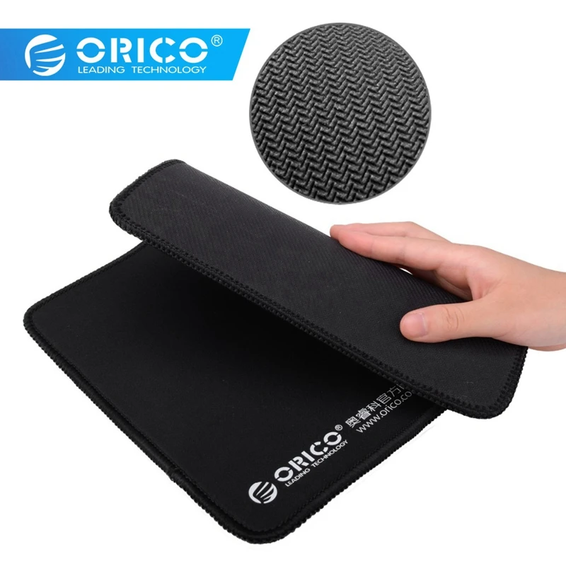 ORICO игровой коврик для мыши дома толстый и прочный красивый черный тканый