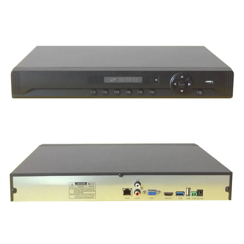 24CH безопасности Системы Voice + Водонепроницаемый ночного видения 4 ТБ HDD POE 1080 P