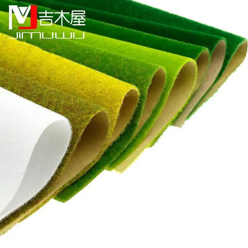 

25x25cm 50x50cm 50x100cm Landscape Grass Mat for Model Train Not Adhesive Paper Scenery Layout Lawn Diorama Accessories