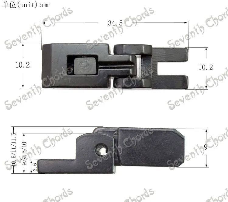 6 шт 3 Вид высота тремоло закрытые String седла для сменный фиксатор