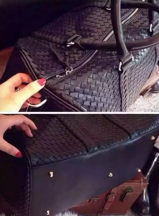 Большая плетеная дорожная сумка kanye west вязаная из натуральной кожи деловые