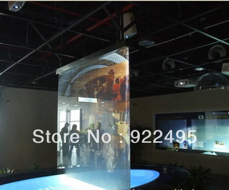 FREE SHIPPING 1.52mX5meter Holographic screen film with high contrats and definition transparent rear projector LOW COST | Электроника