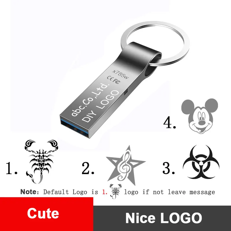 X785W Plus DIY LOGO Droshipping hp флешка USB флеш-накопитель 16 ГБ 32 ГБ 64 ГБ 128 ГБ флеш-накопитель металлический USB флеш-драйвер DIY мультяшный флеш-накопитель U диск - Цвет: X785W Plus DIY LOGO