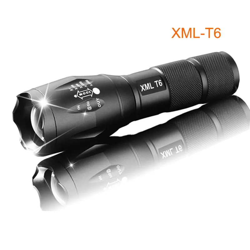 Светодиодный фонарик с подзарядкой XML T6 фонарь 4000 люмен 18650 батарея для наружного кемпинга мощный светодиодный фонарик(тип A