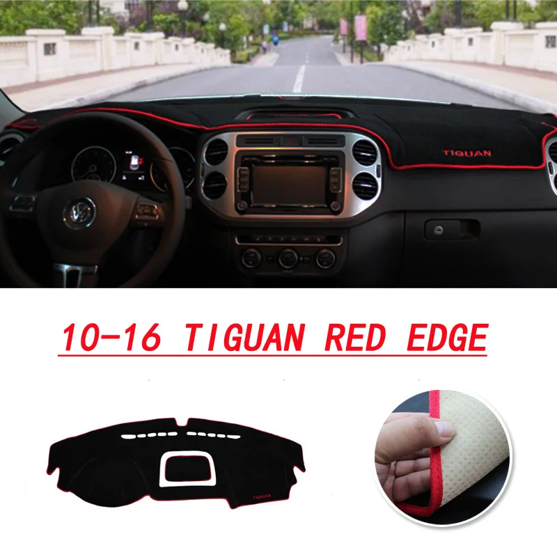 Applicable to Volkswagen Tiguan / New L car dashboard pad black carpet sun mat interior cover styling accessories | Автомобили и