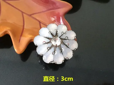 6Pcs as picture 6 шт./партия, качественная Тяжелая дрель для ногтей, круглый цветок, нашивки, сумка для одежды, носки, обувь, украшения своими руками, наклейки, аксессуары, A1522 - Цвет: 6Pcs as picture