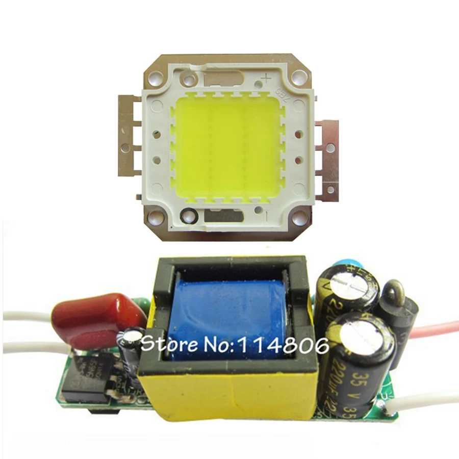 

High Power 20W 2000LM Cool White 6500K SMD LED Light Lamp FloodLight Part with AC 85~265V LED Driver