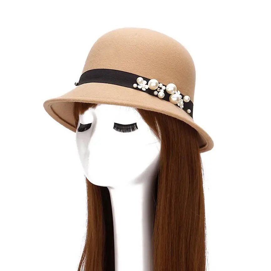 Весна осень зима женские фетровые шляпы груша для женщин кепки Имитация шерсти
