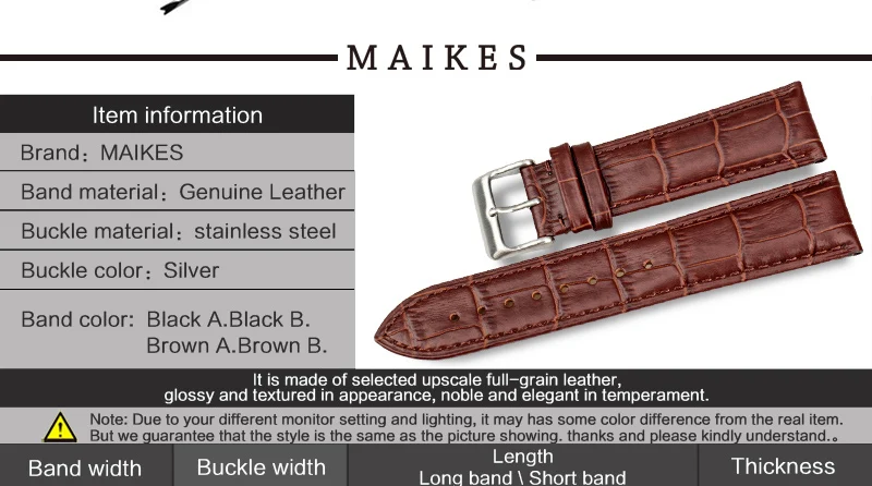 MAIKES, новинка, аксессуары для часов, натуральная кожа, ремешок для часов 18-24 мм, ремешок для часов, Пряжка из нержавеющей стали, ремешок для часов, для мужчин, для TISSOT