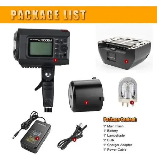 Godox AD600BM AD600 600 Вт HSS высокой мощности Наружная студийная вспышка стробоскоп Bowens Mount