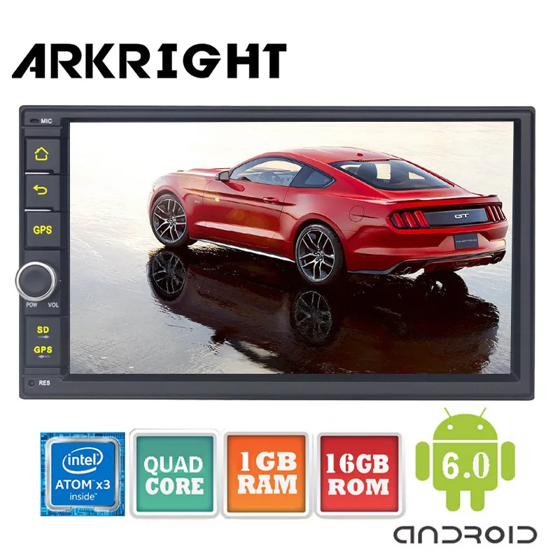 ARKRIGHT 7 'Ɗ ядра 2 Din Android 6 0 Штатная Универсальный Автомагнитола аудио стерео gps